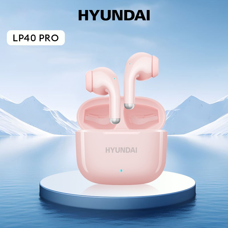 Hyundai LP40 และ LP40 Pro หูฟังบลูทูธไร้สาย TWS พร้อมไมโครโฟน ตัดเสียงรบกวน ทนทาน บลูทูธ 5.1 สําหรับ IOS Android