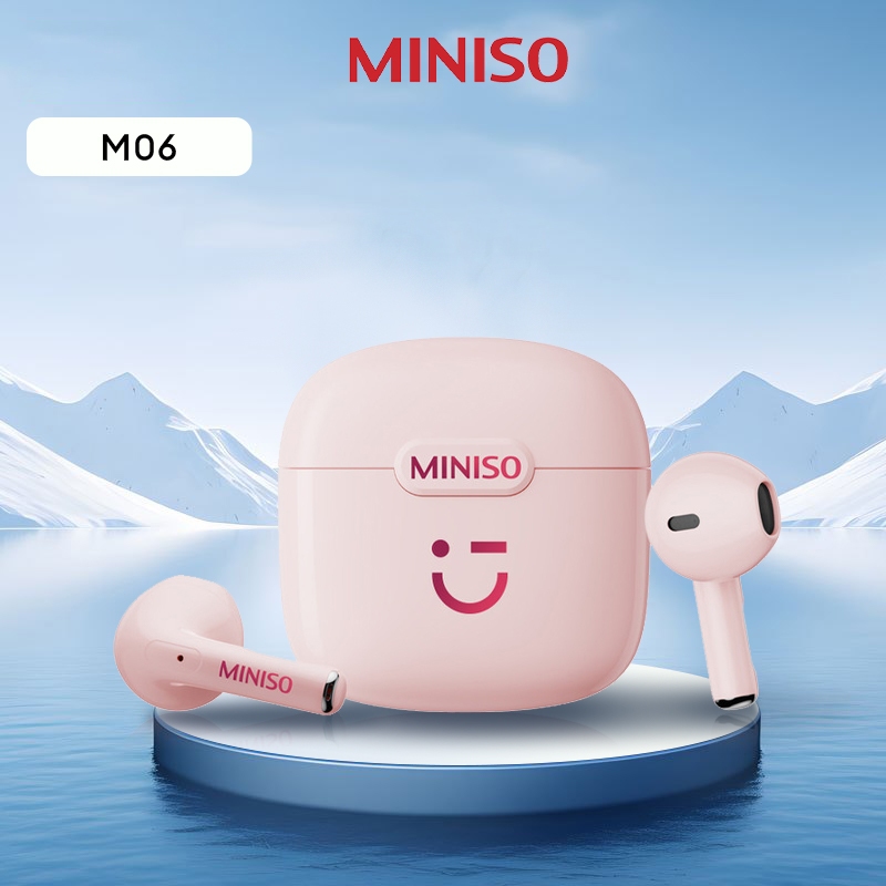 Miniso M06 หูฟังไร้สาย ENC HD ลดเสียงรบกวนการโทรชุดหูฟังระบบสัมผัสอัจฉริยะ 5.3