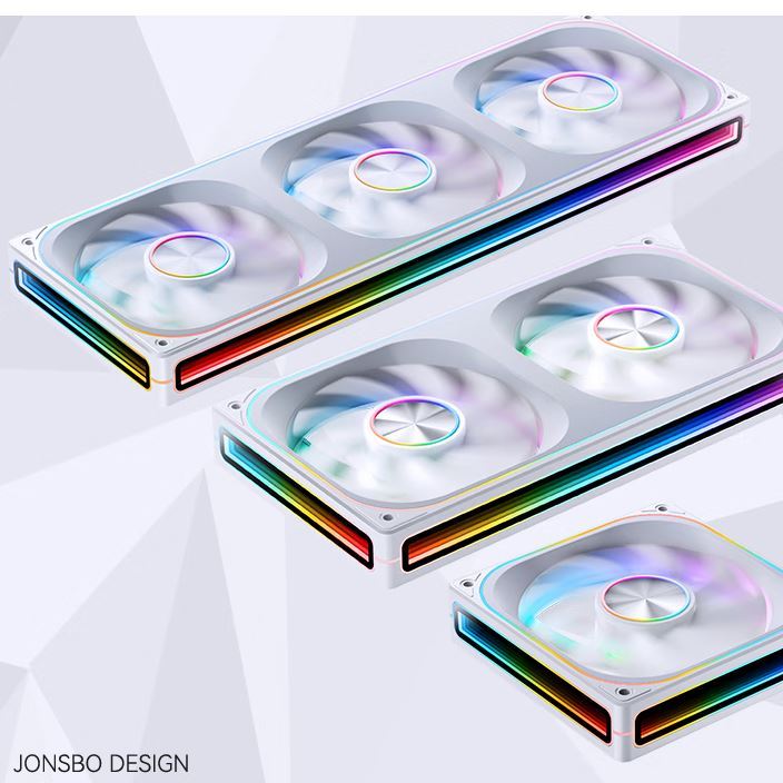 Jonsbo ZA-360 ZA-240 ZA-120 พัดลม PWM ARGB ลมถอยหลังไปข้างหน้าสําหรับเคสพีซีและอ่างความร้อน