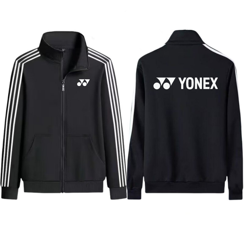 โยเน็กซ์ แบดมินตันเครื่องแต่งกายเสื้อผู้ชายและผู้หญิงระบายอากาศเสื้อกีฬาที่อบอุ่น