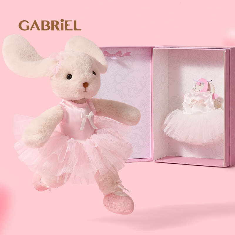 ของเล่นตุ๊กตา Gabriel Ballet Rabbit - มาพร้อมบรรจุภัณฑ์กล่องของขวัญ