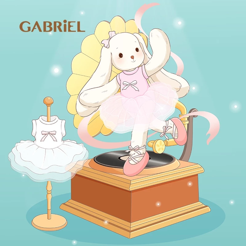 ของเล่นตุ๊กตา Gabriel Ballet Rabbit - มาพร้อมบรรจุภัณฑ์กล่องของขวัญ thumbnail 7
