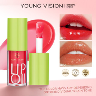 YOUNG VISION ลิปสติกสีโปร่ง สีหก น้ำมันบำรุงริมฝีปาก ช่วยบำร…