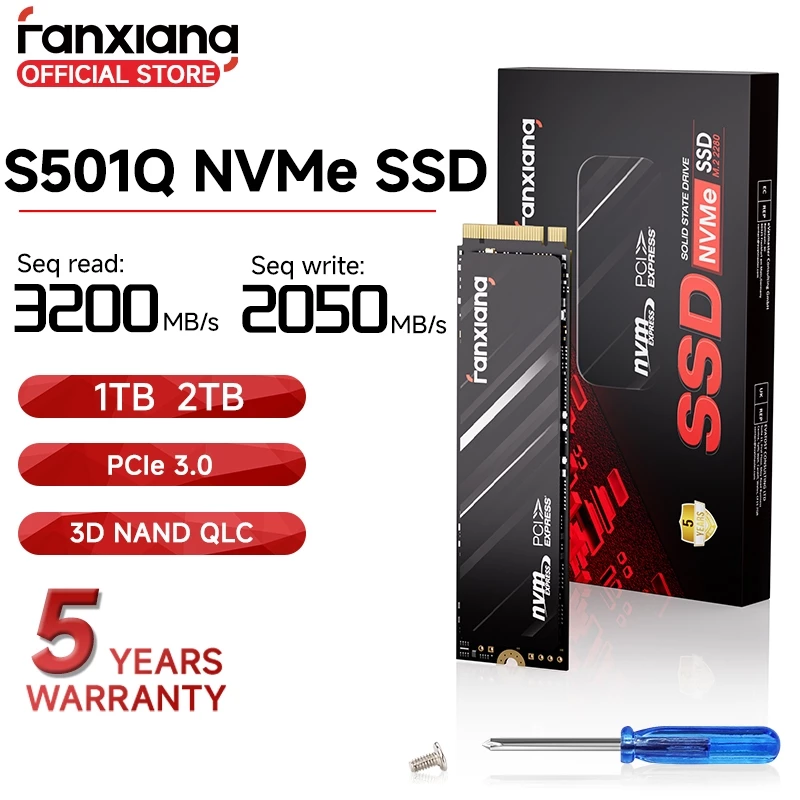 Fanxiang S501Q M.2 NVMe SSD 1TB 2TB 512GB PCIe 3.0 Solid State Drive สําหรับแล็ปท็อปพีซี