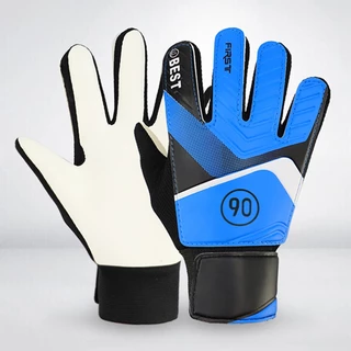 1 คู่ Fussball Goal Keeper ถุงมือสําหรับเด็ก Latex ฟุตบอลผู้รักษาประตู Mitts Anti-collision ลื่น Breathable อุปกรณ์กีฬา