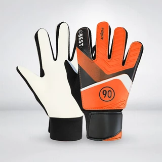 1 คู่ Fussball Goal Keeper ถุงมือสําหรับเด็ก Latex ฟุตบอลผู้รักษาประตู Mitts Anti-collision ลื่น Breathable อุปกรณ์กีฬา