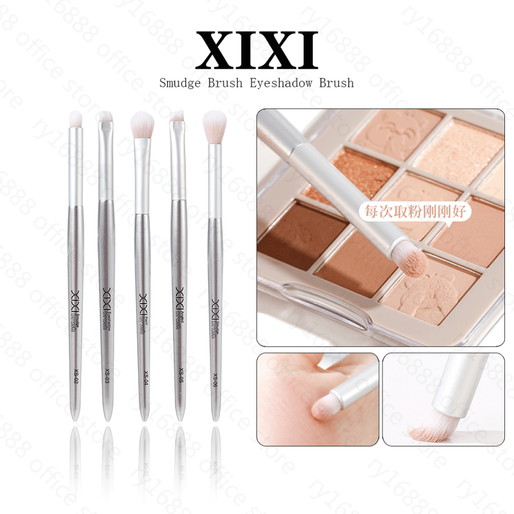 Xixi แปรงแต่งหน้าตา 1 ชิ้น อายแชโดว์ อายไลเนอร์ แปรงคิ้ว นุ่มปุยผิว เครื่องมือเครื่องสําอาง XS-02