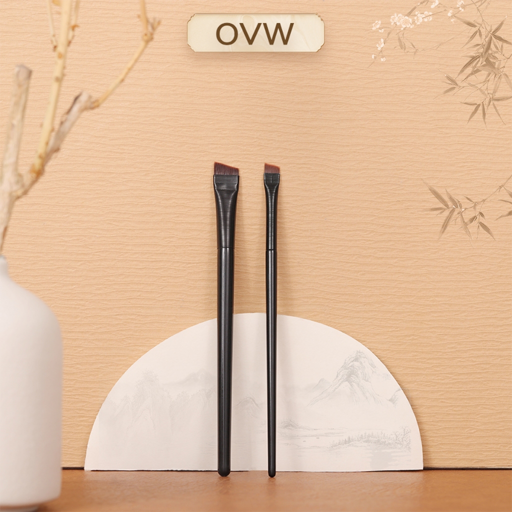【OVW】 ชุดแปรงแต่งหน้า สำหรับแต่งตา สีดำ 2 ชิ้นHS0102