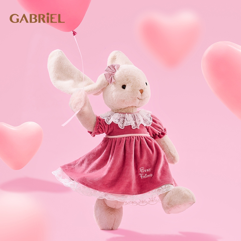 2024 Winter New Released Gabriel Plush Doll Pink Rabbit Knightley60cm