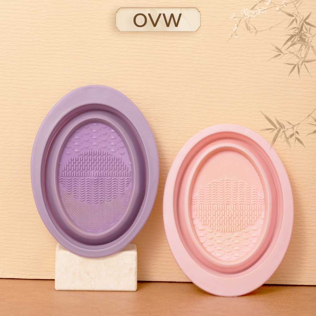 【OVW】 กล่องซิลิโคน สําหรับใส่แปรงแต่งหน้า 1 ชิ้น GJ0001