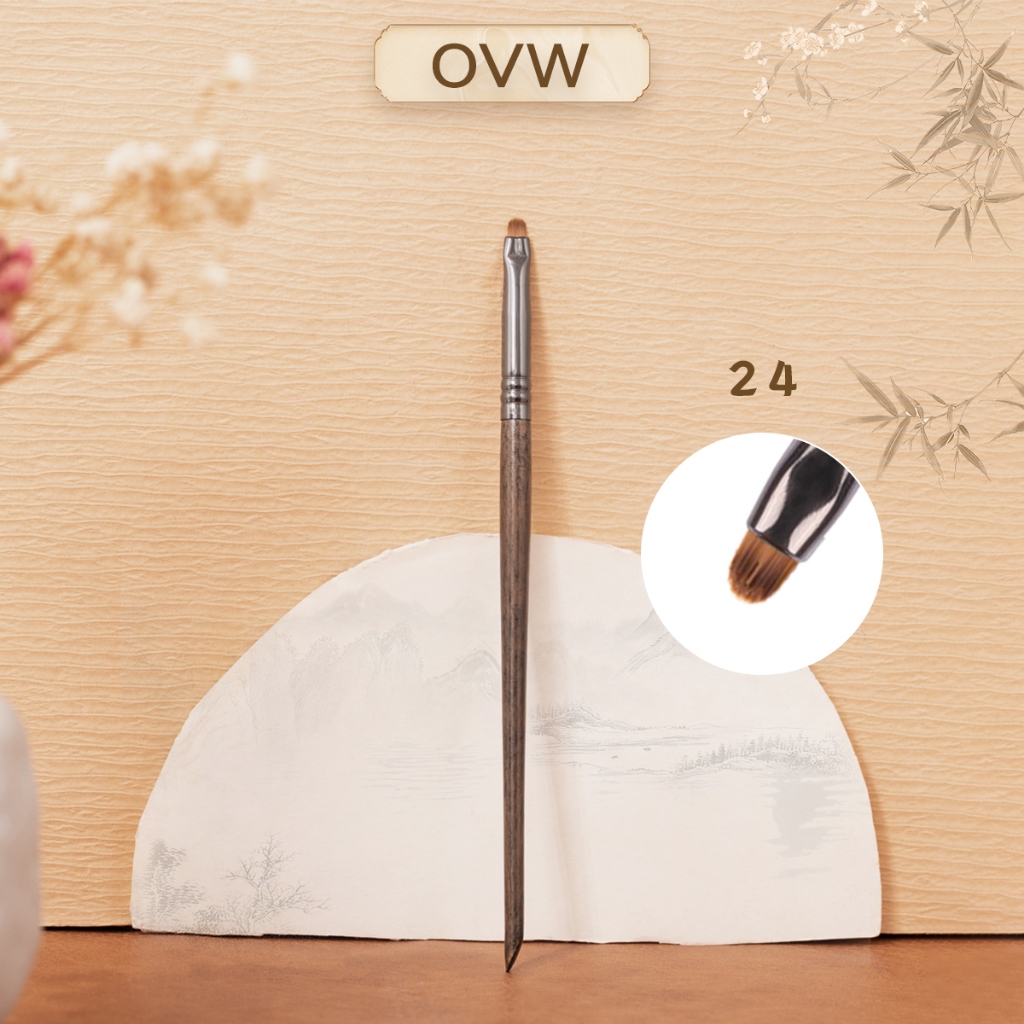 Ovw แปรงละเอียดมัลติฟังก์ชั่น แปรงอายไลเนอร์ แปรงดินสอความงาม XQ24