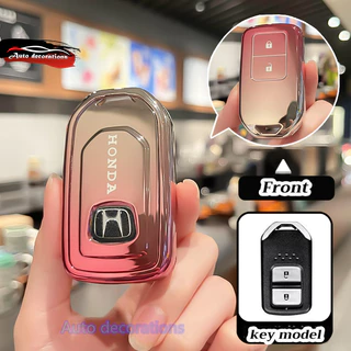 เหมาะสําหรับ Honda Jazz / civic / civic hatchback / / civic fc-fk 2016-2020 / HR-V / BR-V / ปลอกกุญแจรถเมือง พวงกุญแจฮอนด้า