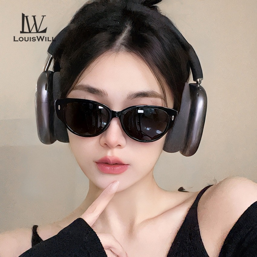 Louiswill ผู้หญิงพับแว่นตากันแดดสุภาพสตรี Retro Cat Eye แว่นตากันแดดแฟชั่นกรอบแคบแว่นตากันแดด UV400 ป้องกันแว่นตากันแดดโพลาไรซ์แว่นตา Sun แว่นตาสําหรับ W - รูปที่ 3