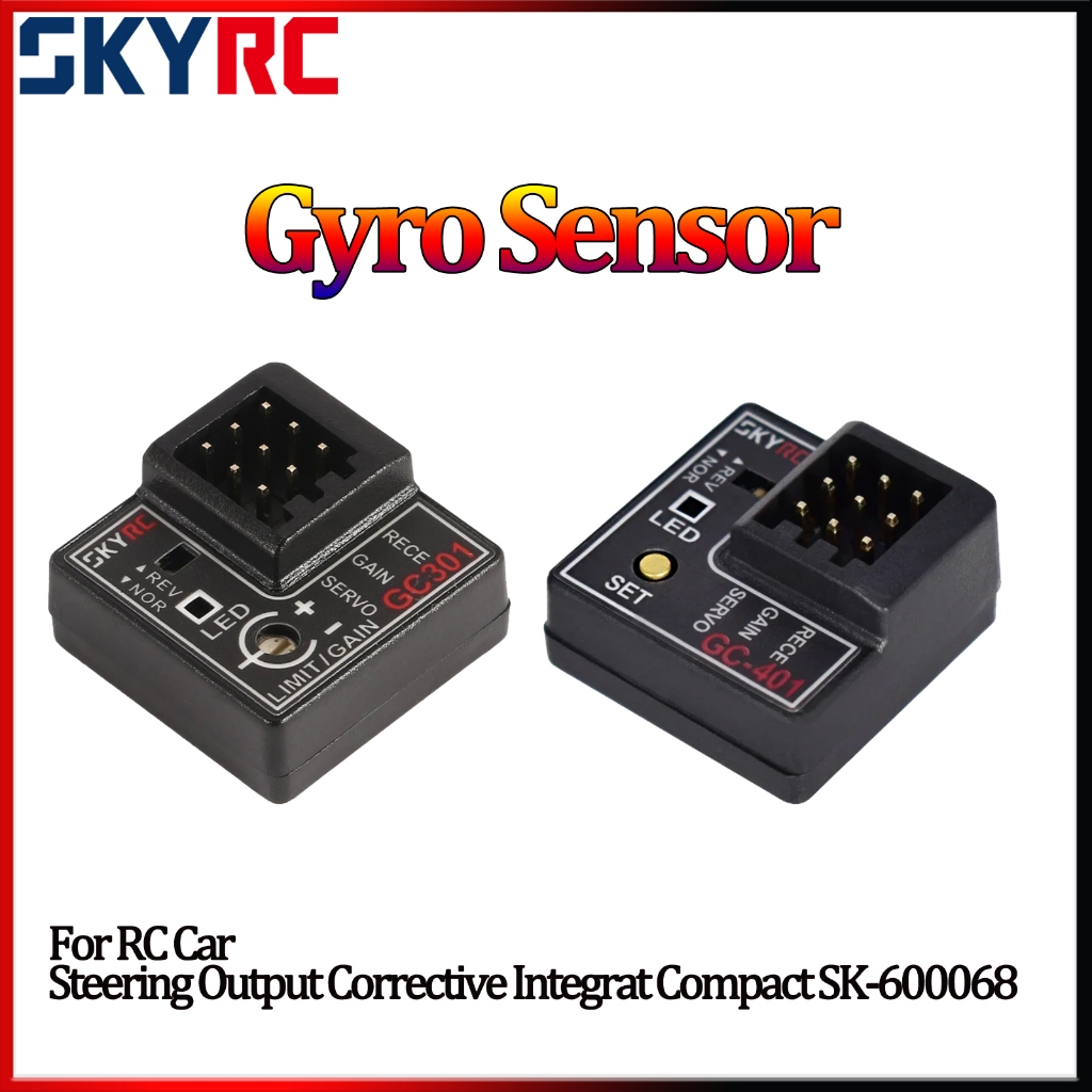 Skyrc Gyro Sensor GC301 GC401 4-8.4V Mini Gyro Sensor Gyroscope สําหรับ RC รถพวงมาลัยเอาต์พุต Correc