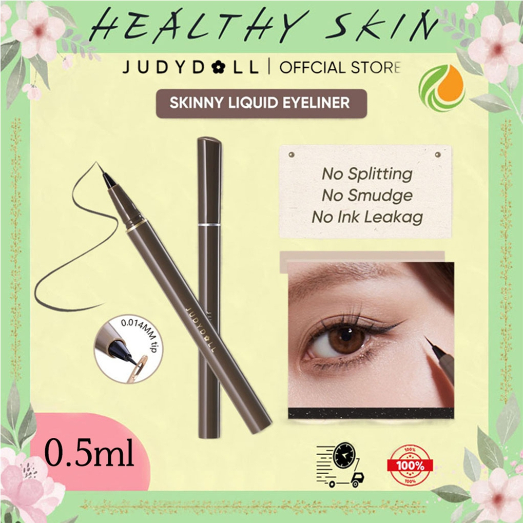 Judydoll Ultra-Fine Liquid Eyeliner 0.014 มม. ติดทนนาน กันน้ํา แห้งเร็ว ทนทาน กันได้ดี