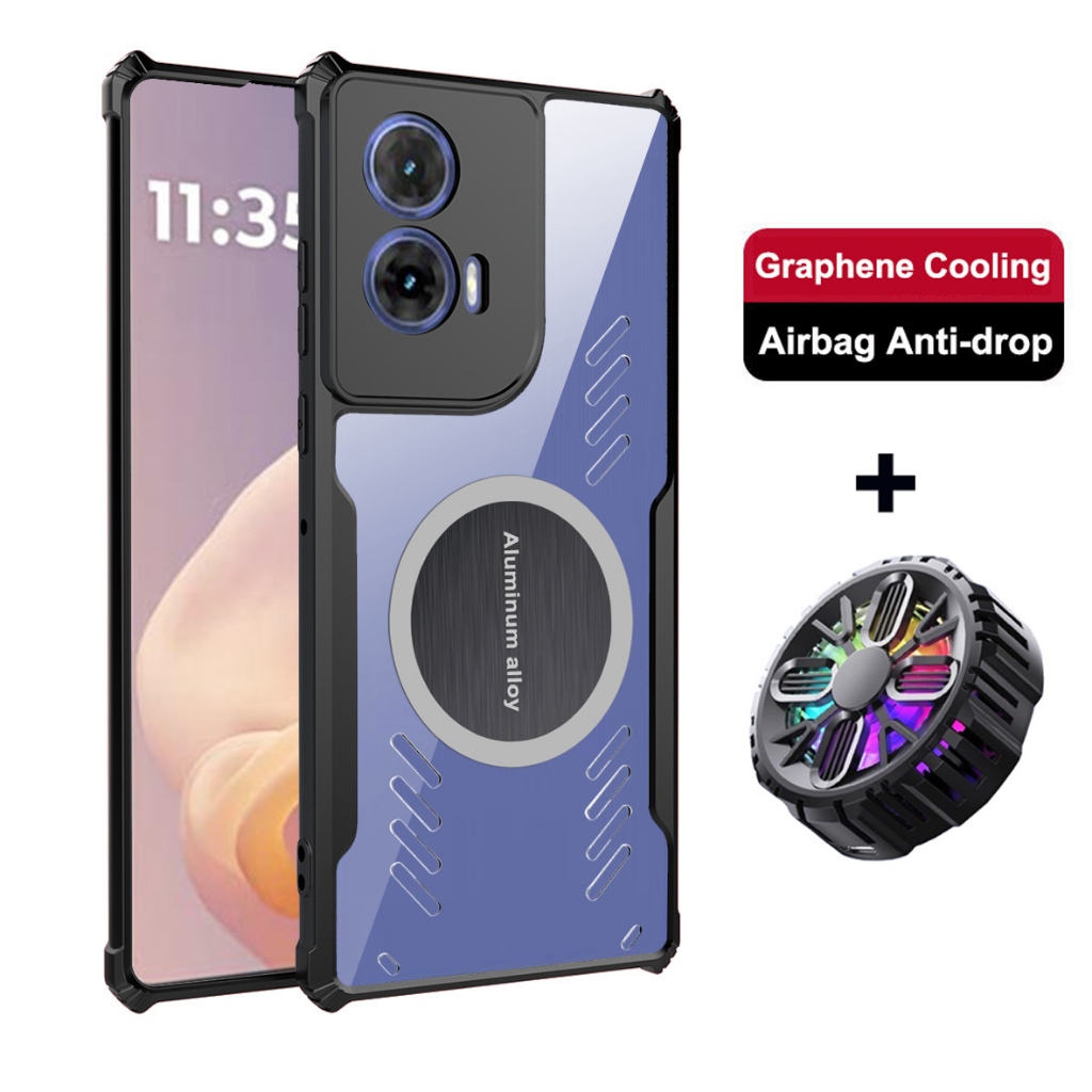 สําหรับ Moto G85 5G Graphene Vent Hole สําหรับ Moto rola G85 การกระจายความร้อน Breathable + หม้อน้ํา