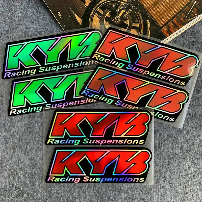 2 ตัวเลือก/KYB Yamaha HONDA สติ๊กเกอร์ส้อมด้านหน้าสะท้อนแสงระบบกันสะเทือนกรอบสติกเกอร์โช้คอัพ Symphony/สะท้อนแสง 2 รูปแบบ A