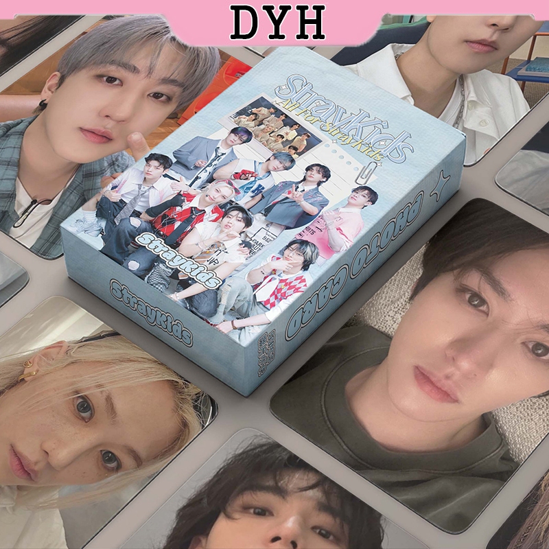50 ชิ ้ น/box Stray kids Laser Card Photocards LOMO Card อัลบั ้ ม KPOP