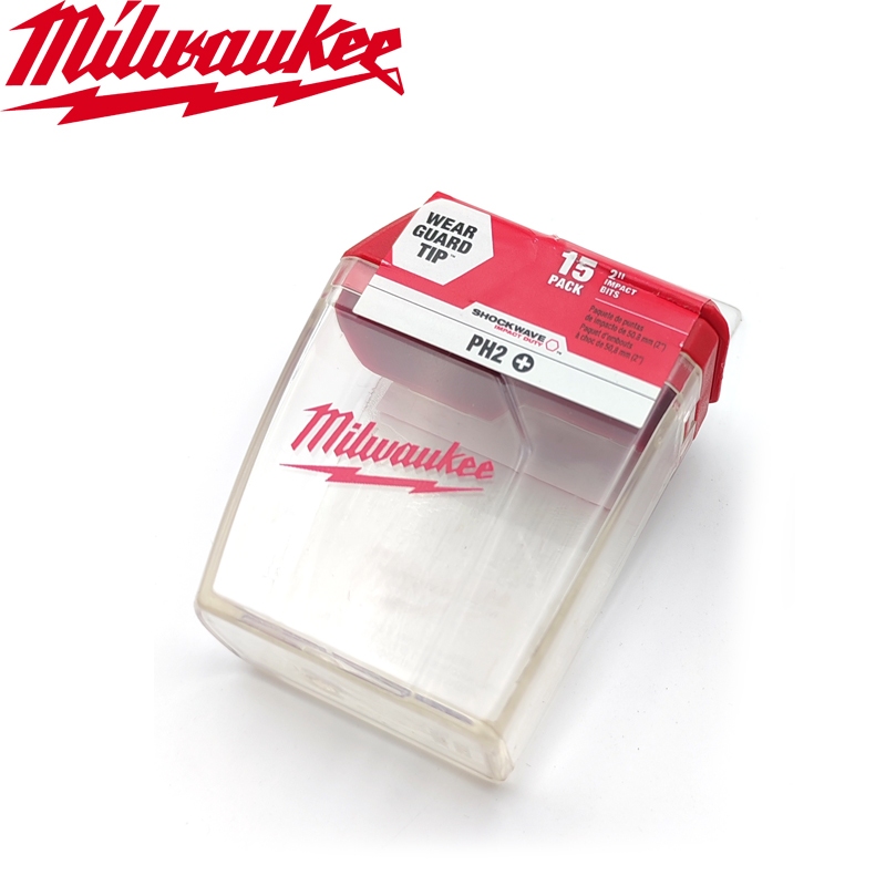 Milwaukee PH2 Bit Storage Case ไขควง Bit Tool Part Accessory Storage Portable Tool Case