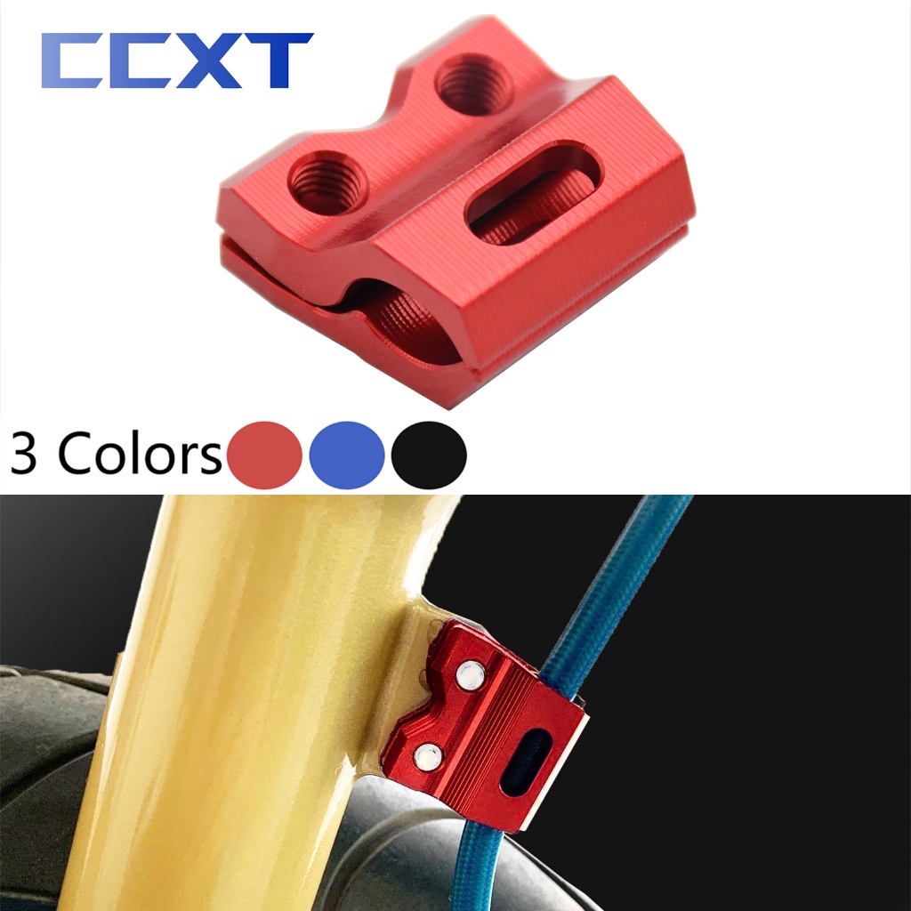 รถจักรยานยนต์สายเบรคด้านหน้าผู้ถือท่อ Clamp สําหรับ Honda CRF 125R 150R 250R 250X 450X 450R สําหรับ 