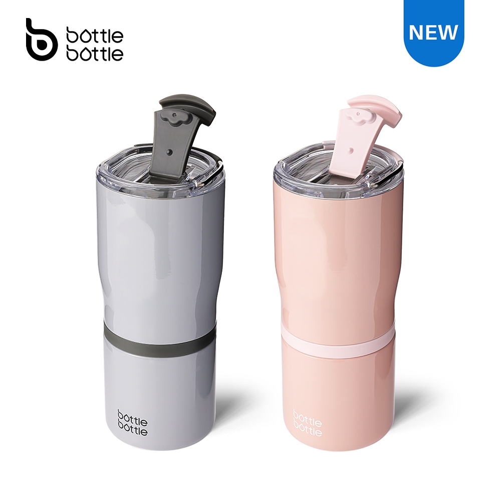 BOTTLE BOTTLE แก้วน้ําสแตนเลสมีหูจับ,แก้วน้ําหุ้มฉนวน 2 ฝา,22oz 2IN1 แก้วกาแฟสําหรับโฮมออฟฟิศและปาร์ตี้,แก้วเดินทางสําหรับผู้หญิงและผู้ชายเป็นของขวัญ