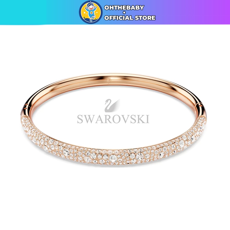 สร้อยข้อมือ Swarovski Meteora สีเงิน ดีไซน์ประดับคริสตัล แบบปรับขนาดได้ 38-45 ซม.