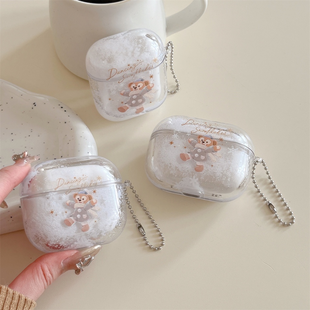 สําหรับ Apple AirPods4 AirPods Pro2 pro AirPods1/2/3 ฝาครอบหูฟัง Quicksand Duffy Bear