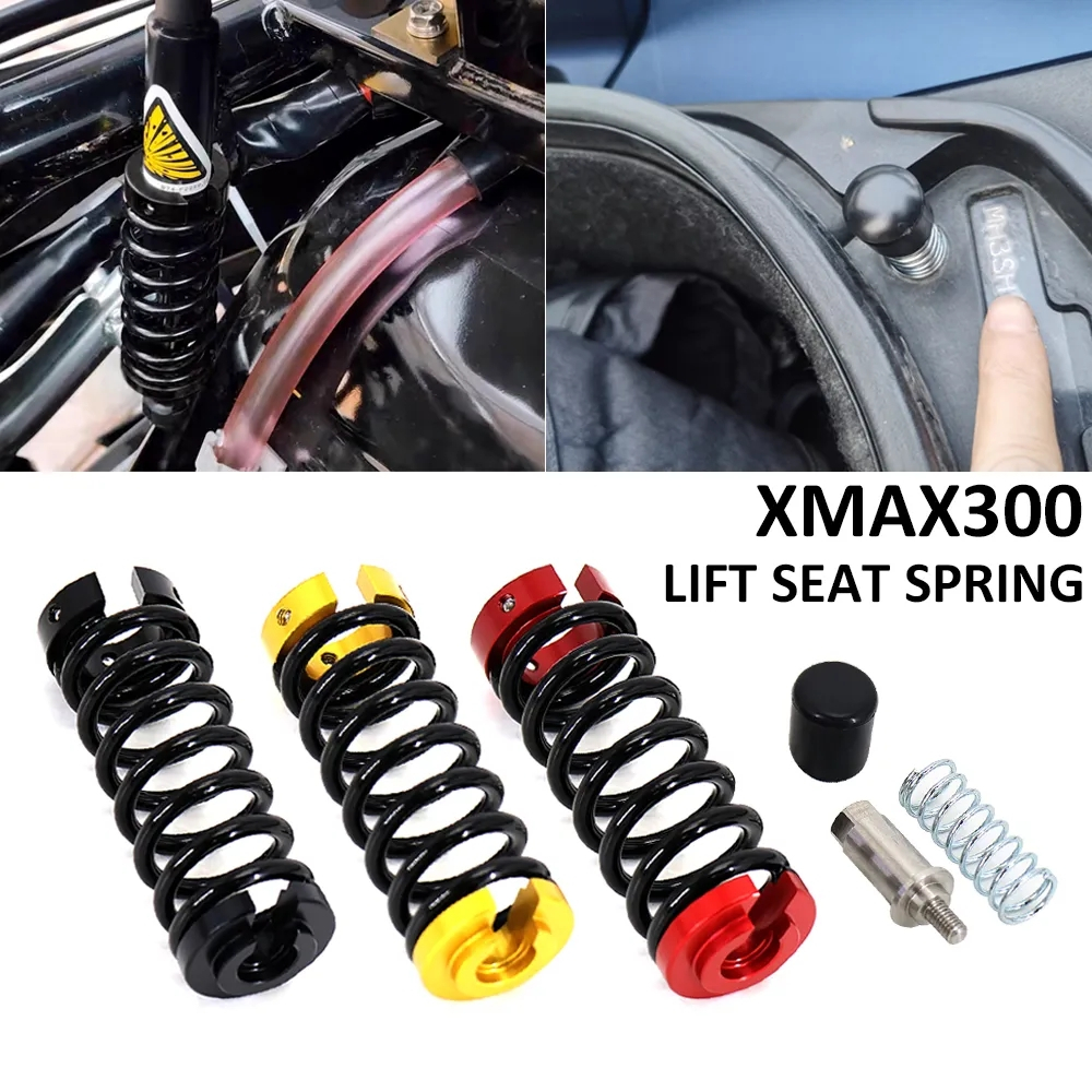 ใหม่รถจักรยานยนต์ยกที่นั่งฤดูใบไม้ผลิเสริมสําหรับ Yamaha XMAX 300 X-max300 XMAX300 X-MAX 300 2017- รองรับโช้คอัพ