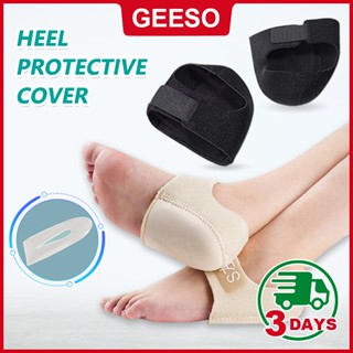 GEESO 1 Pair Gel Silicone Heel Socks Anti-Crack Elastic Clot…