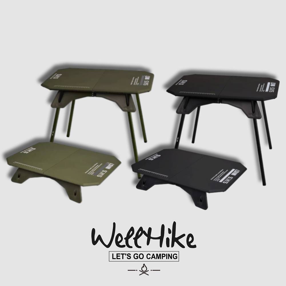 สต็อกพร้อมในกรุงเทพ Wellhike โต๊ะพับตั้งแคมป์ยุทธวิธีกลางแจ้ง โต๊ะยกแบบพกพา โต๊ะพับปิคนิค โต๊ะพับตั้งแคมป์ NEMO