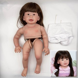 28นิ้วแล้วทาสีrebornตุ๊กตาชุดteegan6เดือนขนาดนุ่มเหมือนจริงr…