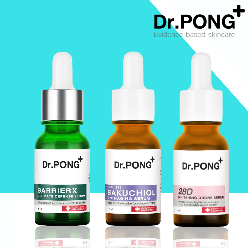 Dr. Pong Serum BarrierX Ultimate Defense/Retin-X Retinol ต่อต้านริ้วรอย/711 Non มีรูพรุน Blue Light 