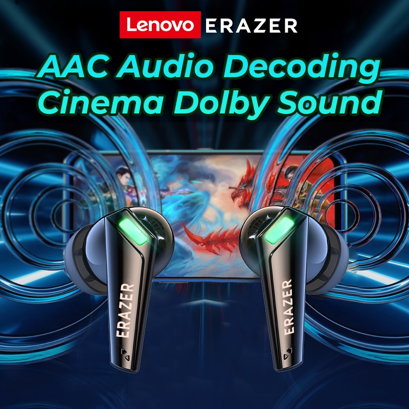 [รับประกัน 6 เดือน]Lenovo XT85II หูฟังบลูทูธ Gaming Wireless หูฟัง Bluetooth 5.3 HiFi Stereo for IOS Android