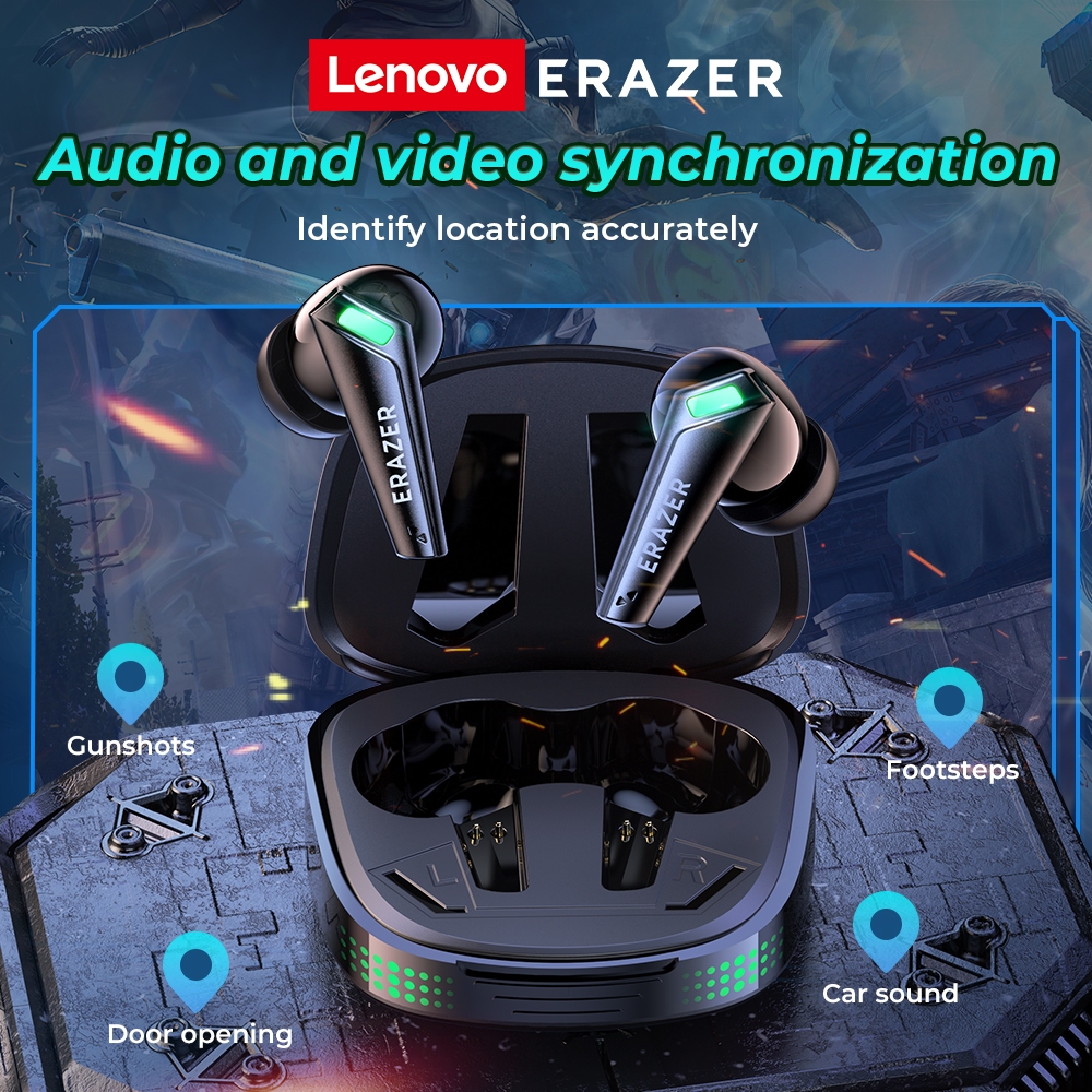 [รับประกัน 6 เดือน]Lenovo XT85II หูฟังบลูทูธ Gaming Wireless หูฟัง Bluetooth 5.3 HiFi Stereo for IOS Android