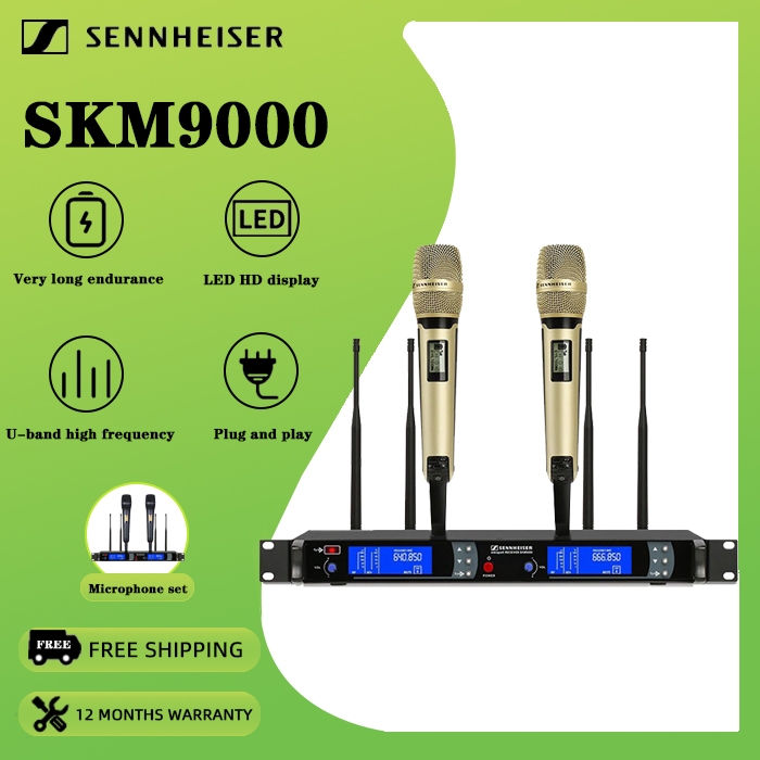 Sennheiser SKM9000 UHF Bandไมโครโฟนไร้สายการแสดงสด K เพลงมืออาชีพถือไมโครโฟนไร้สาย