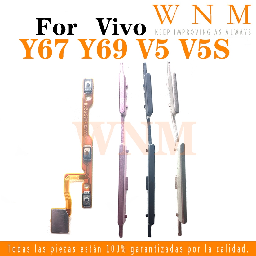 สําหรับvivo Y69 1714 V5 1601 Y67 V5S 1713 ปุ่มเปิดปิดปุ่มสวิทช์ด้านข้างKey Volume Up Down Flexสายโทรศัพท์มือถือPart
