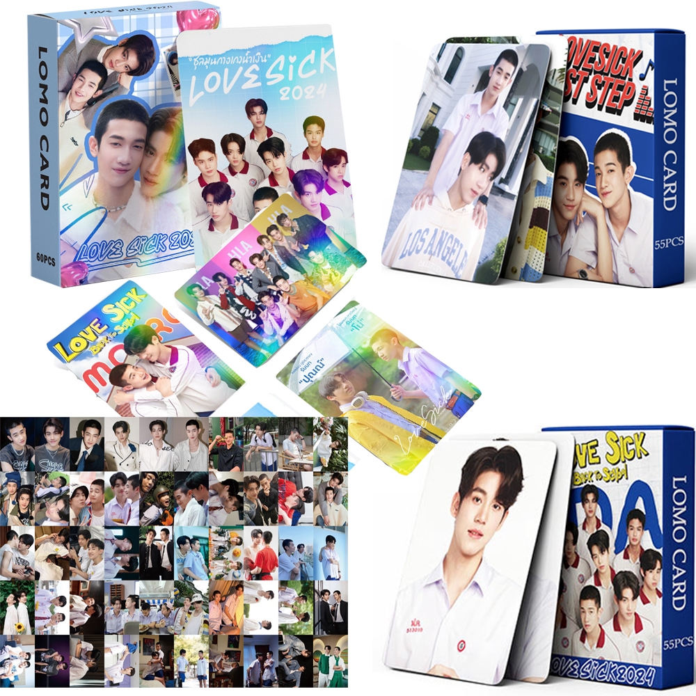 Photocards Love Sick Lomo Cards Love Sick Photo Cards Holographic Cards Pun and No Thai TV Series