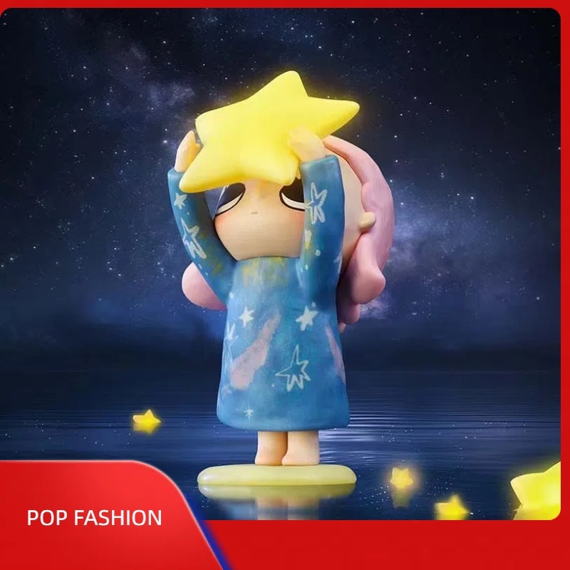 Popmart Nyota Free Growth series blind box Healing Handwork นําเสนอสําหรับเด็กผู้หญิง