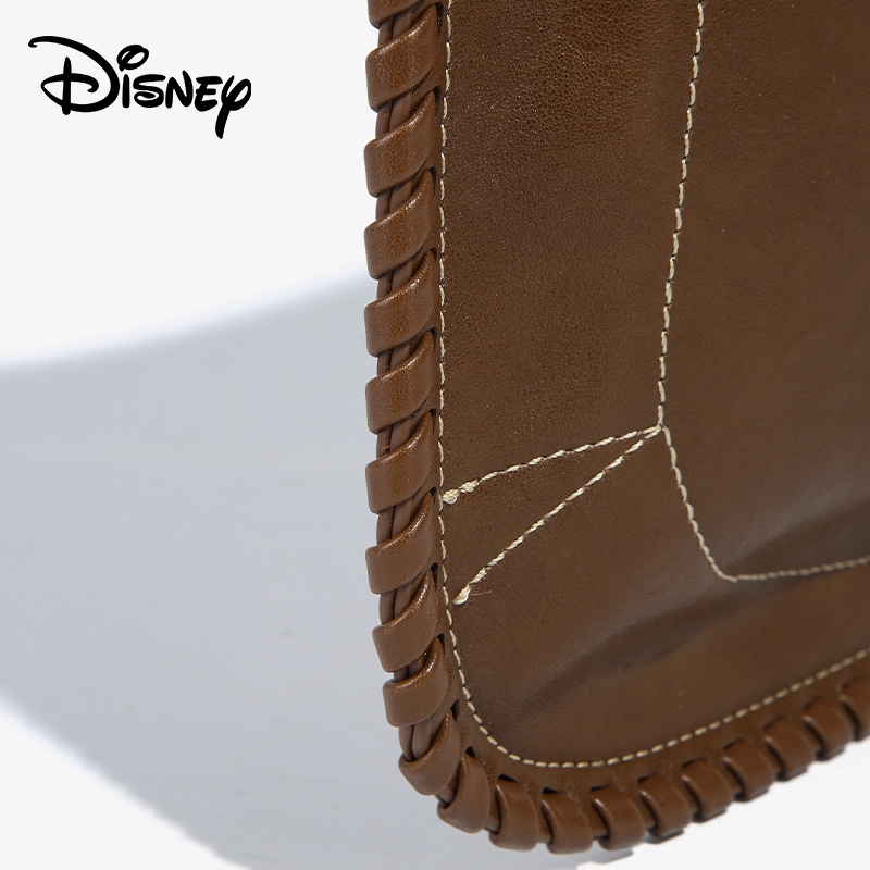 Disney ของแท้ Mickey Co-Branded Series หรูหรา Retro กระเป๋าสะพายอินเทรนด์ Niche Design แฟชั่นขนาดใหญ่-ความจุ Commuter Lad