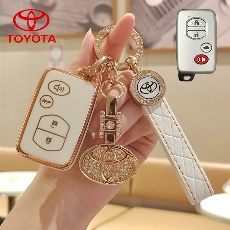เคสกุญแจรถโตโยต้า เหมาะสําหรับพวงกุญแจฝาครอบกุญแจ Toyota camry/camry hybrid/altis/Prius