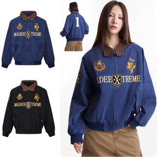 SUIKONE Suicon เสื้อแจ็คเก็ต Harrington ระดับไฮเอนด์สไตล์อเม…