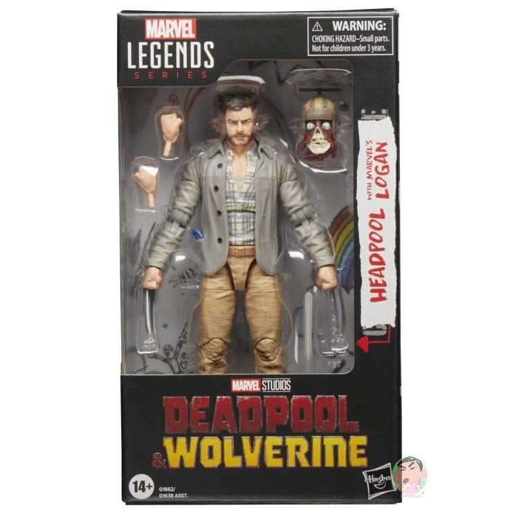 HASBRO Deadpool & Wolverine Marvel Legends Headpool with Marvel's Logan Action Figure