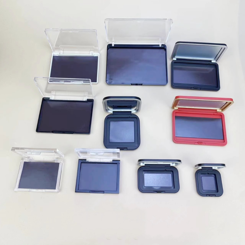 กล่องเปลี่ยนอายแชโดว์ เคสดูดเหล็ก ถาดเปล่า DIY Dispensing Blush ไฮไลท์และคอนทัวร์ กล่องแต่งหน้าโฮมเม