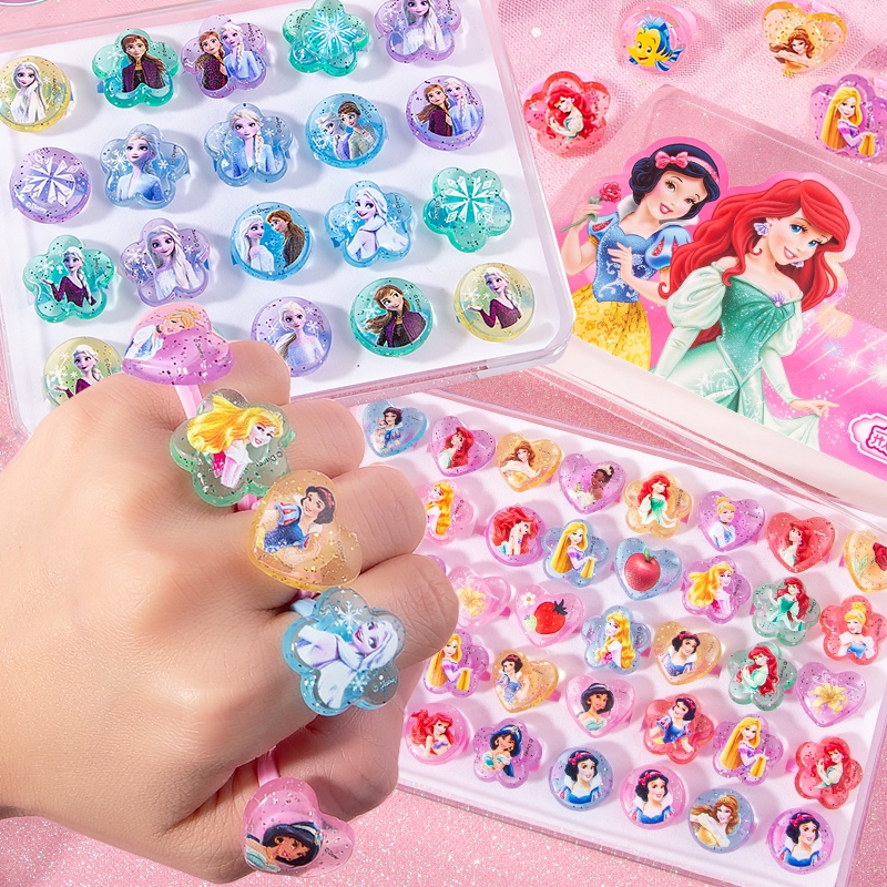 8 ชิ้น / เซต การ์ตูนน่ารัก เด็ก / แหวนเด็ก เครื่องประดับ ของขวัญ การ์ตูนดิสนีย์ เจ้าหญิงโฟรเซ่น โพนี่ หัวใจ ดาว แฟชั่น แหวน ผู้หญิง เด็ก วันเกิด ปาร์ตี้ ชุดเครื่องประดับ