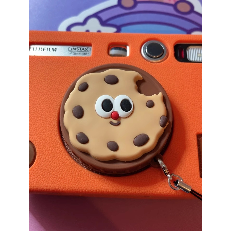 ภาพประกอบหลายสีเหมาะสําหรับ Fujifilm Instax Mini Evo พร ้ อมฝาครอบเลนส ์ ซิลิโคนป ้ องกันกล ้ องการ ์ ตูน