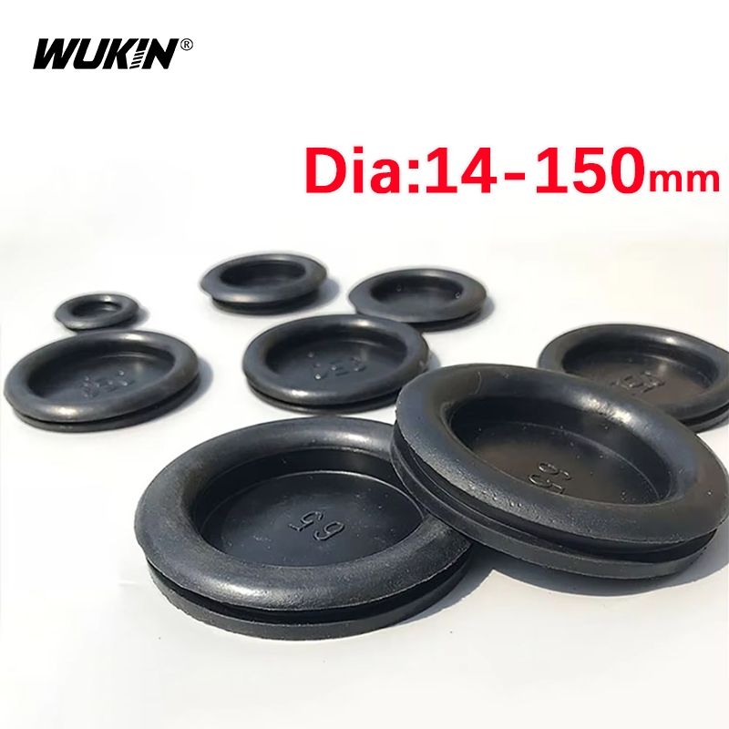 Blanking Hole ยาง Grommets, เปิด 14 มม.-120 มม., ปิดตาบอด Grommet ปลั๊ก Bung ปะเก็นซีลสําหรับป้องกันสายสีดํา