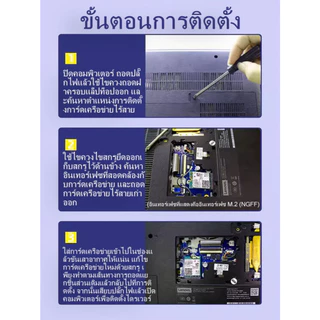 Intel AX210 007 Laptop Wireless Card WiFi 6E Tri Band 2.4G 5G 6G 802.11AX MU-MIMO Bluetooth 5.3 Upgrade From AX200 อัปเกรด Intel AX210 007 WiFi 6E Tri Band 2.4G 5G 6G 802.11AX MU-MIMO Bluetooth 5.3 จาก AX200 Wifi7/6E การ์ดไร้สายแล็ปท็อป
