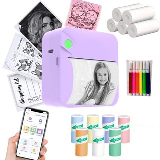 Mini Portable Thermal Label Printer Pocket Printer Wireless Bluetooth Android IOS Phone Picture Printer Label Maker