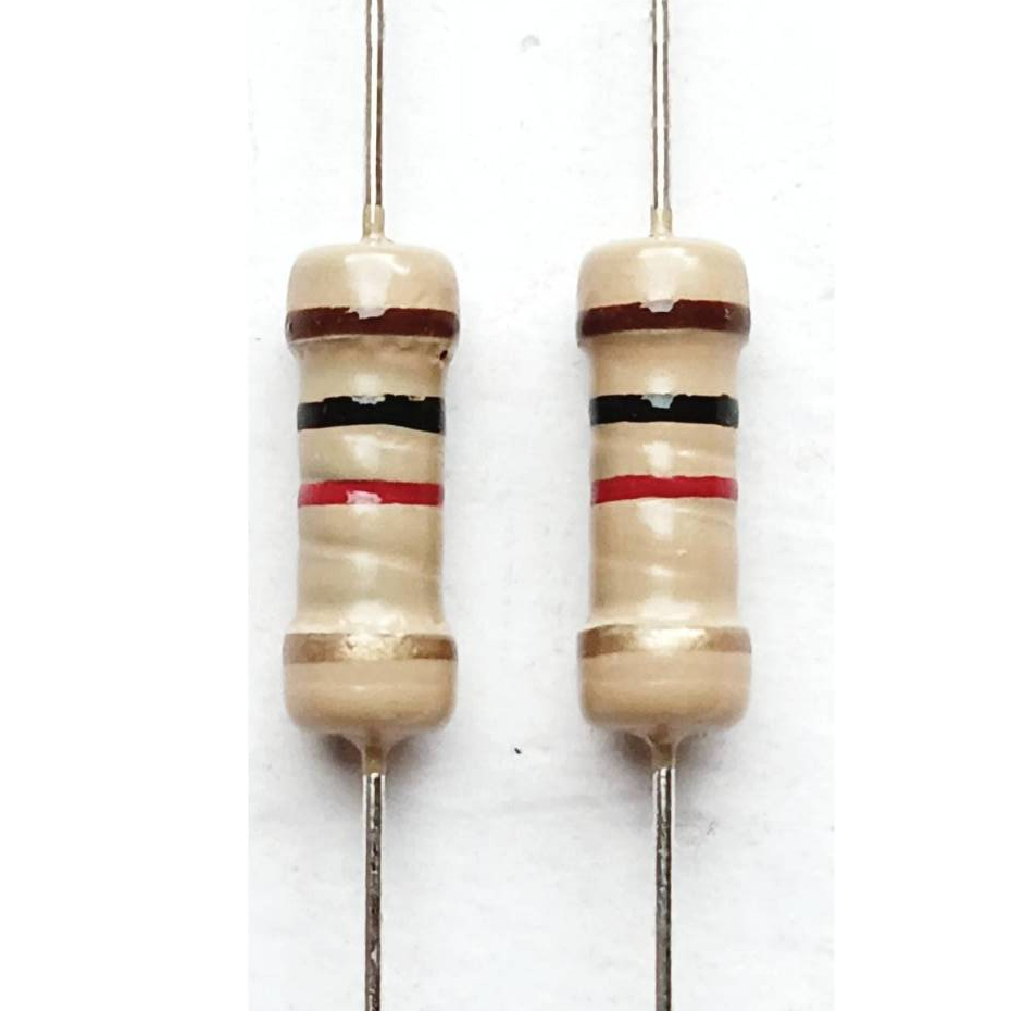 Ready Stock Resistance E24 Resistance Value 1K-9.1K ohm ±5% Resistance 1/2W  (0.5w) 6 ชิ้นต่อชิ้น