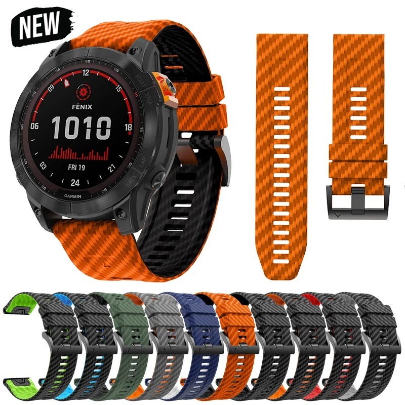 26 มม.22 มม.QuickFit สายซิลิโคนใช้งานร่วมกับ Garmin EPIX Fenix 7 7X Solar 6 6X 6S Pro 5X Instinct 2/Forerunner 945 ซิลิโคน Band